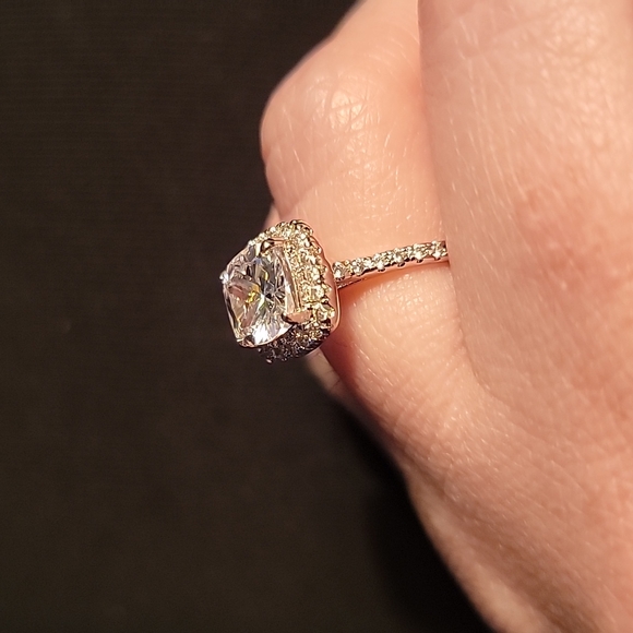 Cushion Cut Halo Ring - Picture 12 of 12